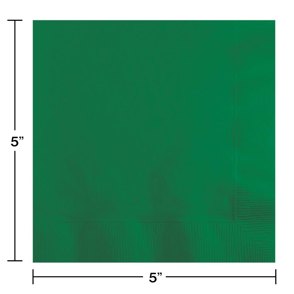 Beverage Napkin 2ply - Emerald Green Party Decoration