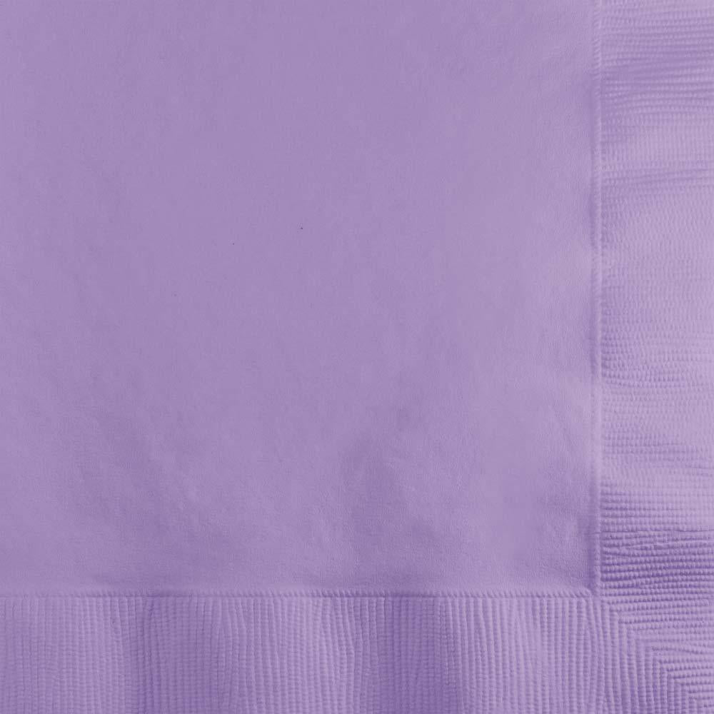 600/Case Beverage Napkin 2ply - Luscious Lavender - Solid Color Party Tableware by Creative Converting