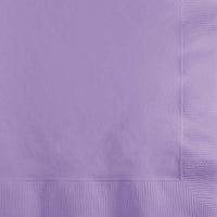 600/Case Beverage Napkin 2ply - Luscious Lavender - Solid Color Party Tableware by Creative Converting