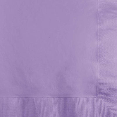 600/Case Beverage Napkin 2ply - Luscious Lavender - Solid Color Party Tableware by Creative Converting