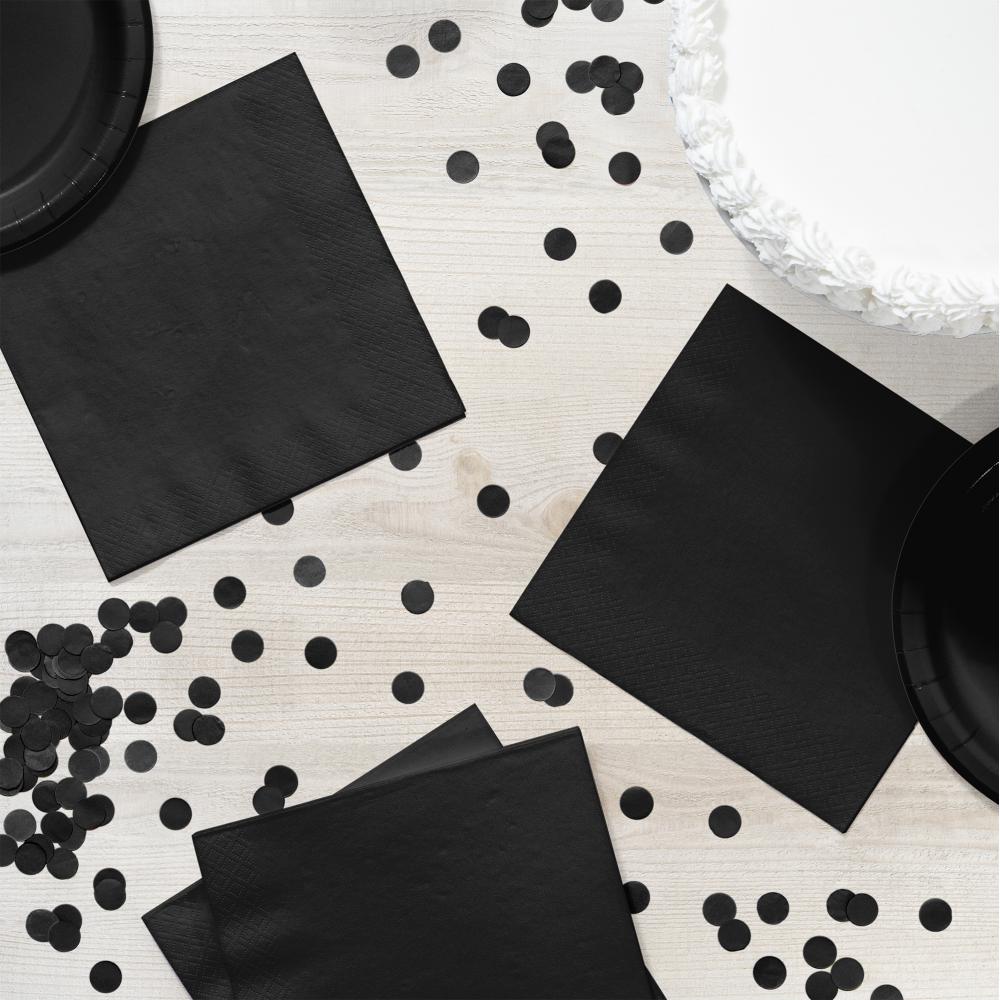 Luncheon Napkin 2ply - Black Velvet Party Decoration