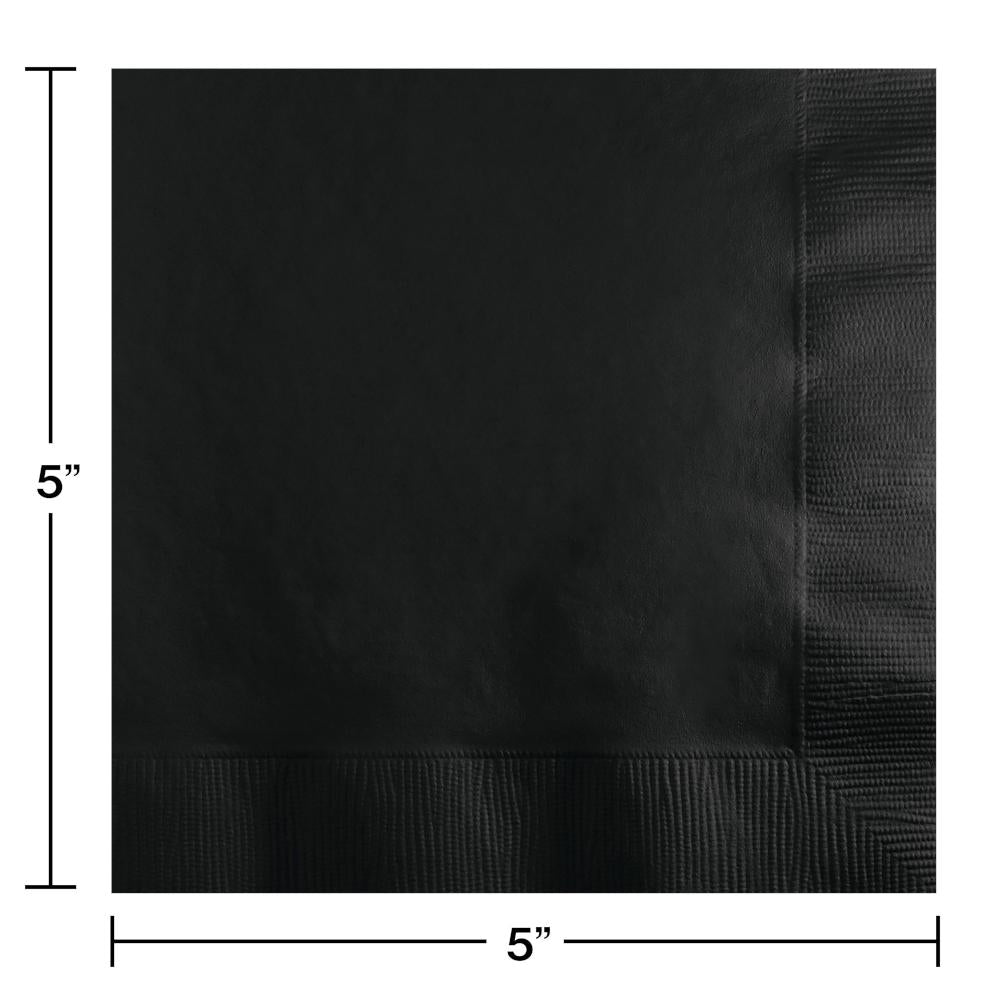 Beverage Napkin 2ply - Black Velvet Party Decoration
