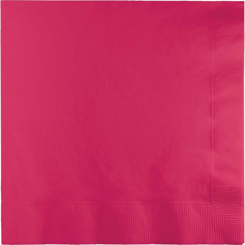 600/Case Luncheon Napkin 2ply - Hot Magenta - Solid Color Party Tableware by Creative Converting