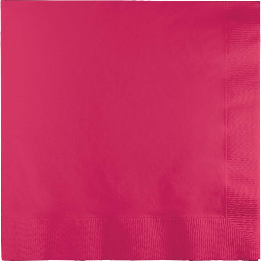 600/Case Luncheon Napkin 2ply - Hot Magenta - Solid Color Party Tableware by Creative Converting