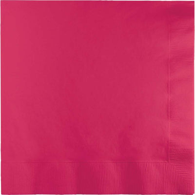 600/Case Luncheon Napkin 2ply - Hot Magenta - Solid Color Party Tableware by Creative Converting