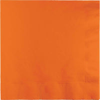 600/Case Luncheon Napkin 2ply - Sunkissed Orange - Solid Color Party Tableware by Creative Converting