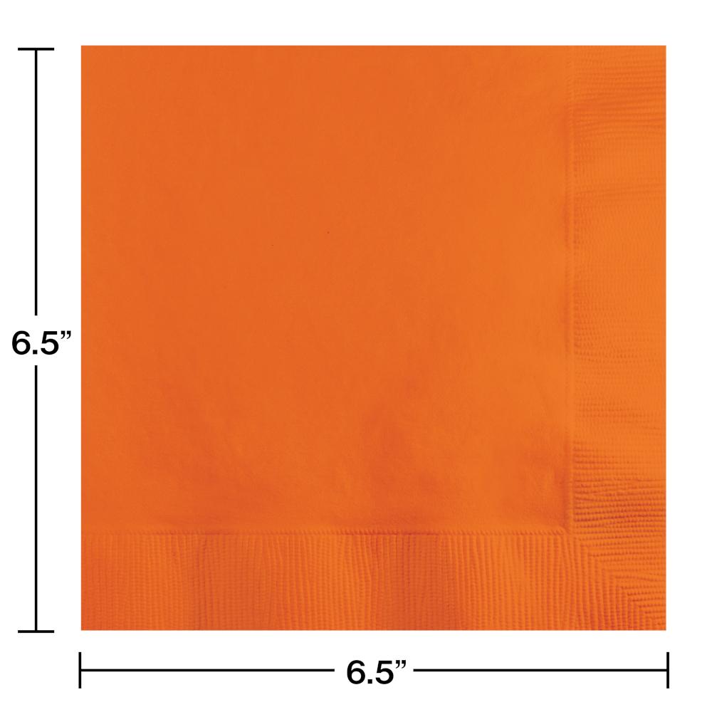 Luncheon Napkin 2ply - Sunkissed Orange Party Decoration