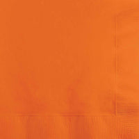 600/Case Beverage Napkin 2ply - Sunkissed Orange - Solid Color Party Tableware by Creative Converting