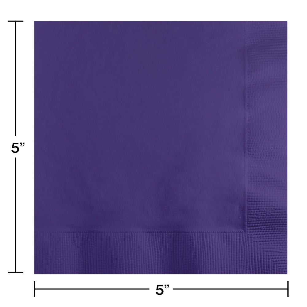 Beverage Napkin 2ply - Purple Party Decoration