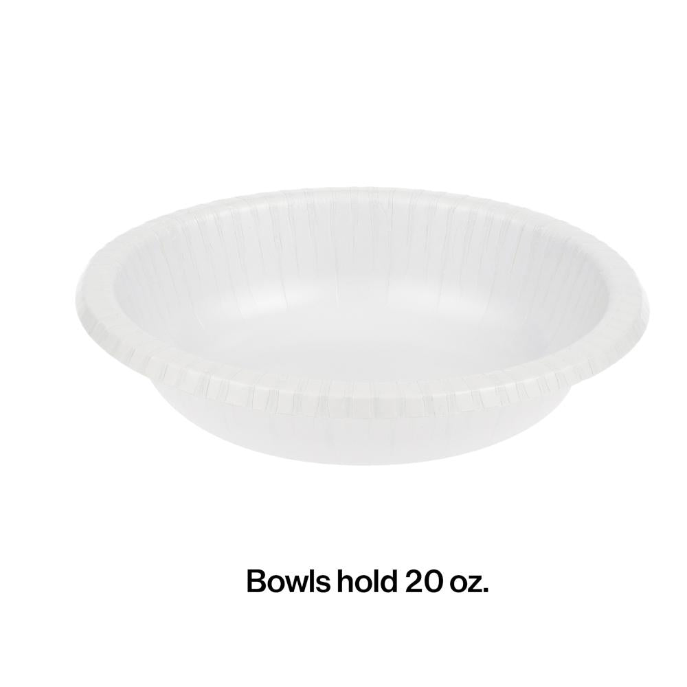 200ct Bulk White Paper Bowls