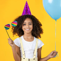 48ct Bulk Assorted Prismatic Party Hats