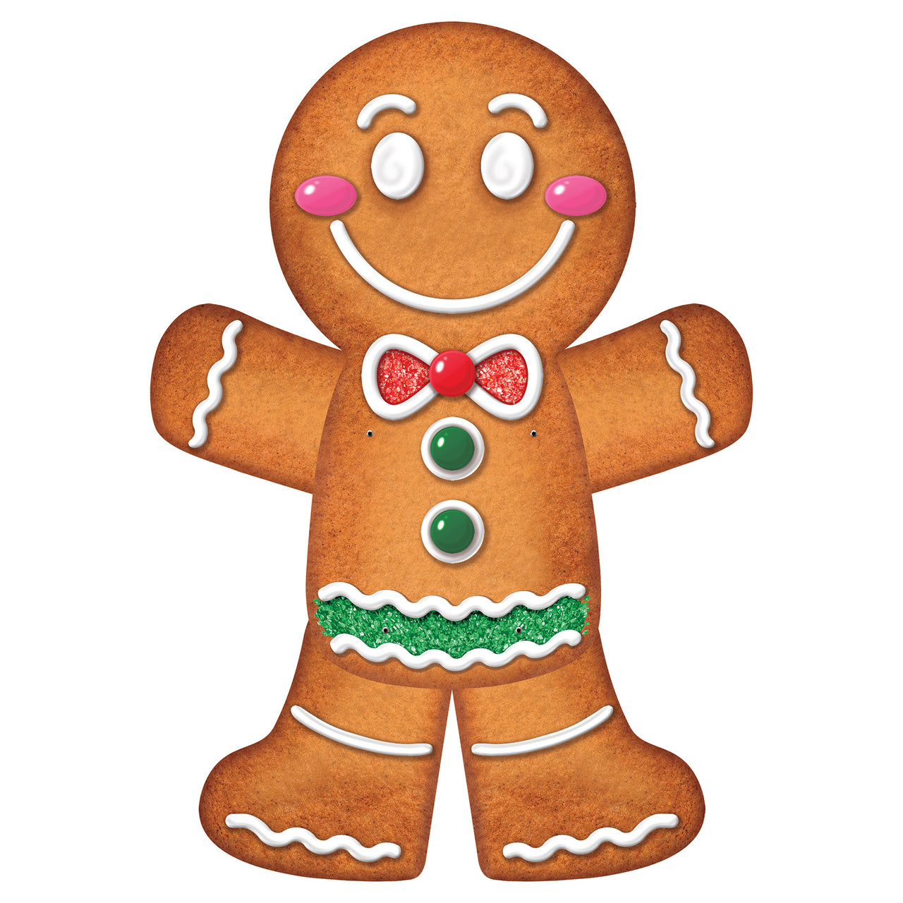 Jointed Gingerbread Man Wall Decoration (1 per package)