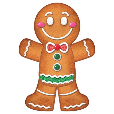 Jointed Gingerbread Man Wall Decoration (1 per package)