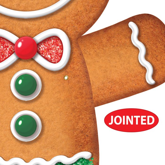 Jointed Gingerbread Man Wall Decoration