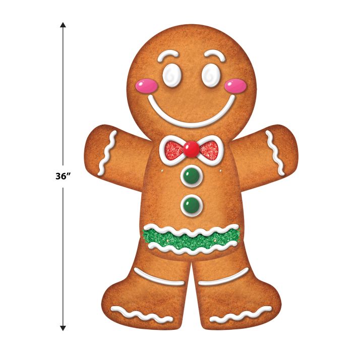 Jointed Gingerbread Man Wall Decoration