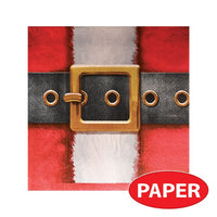 Santa's Belt Buckle Paper Luncheon Napkins