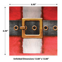 Santa's Belt Buckle Paper Luncheon Napkins