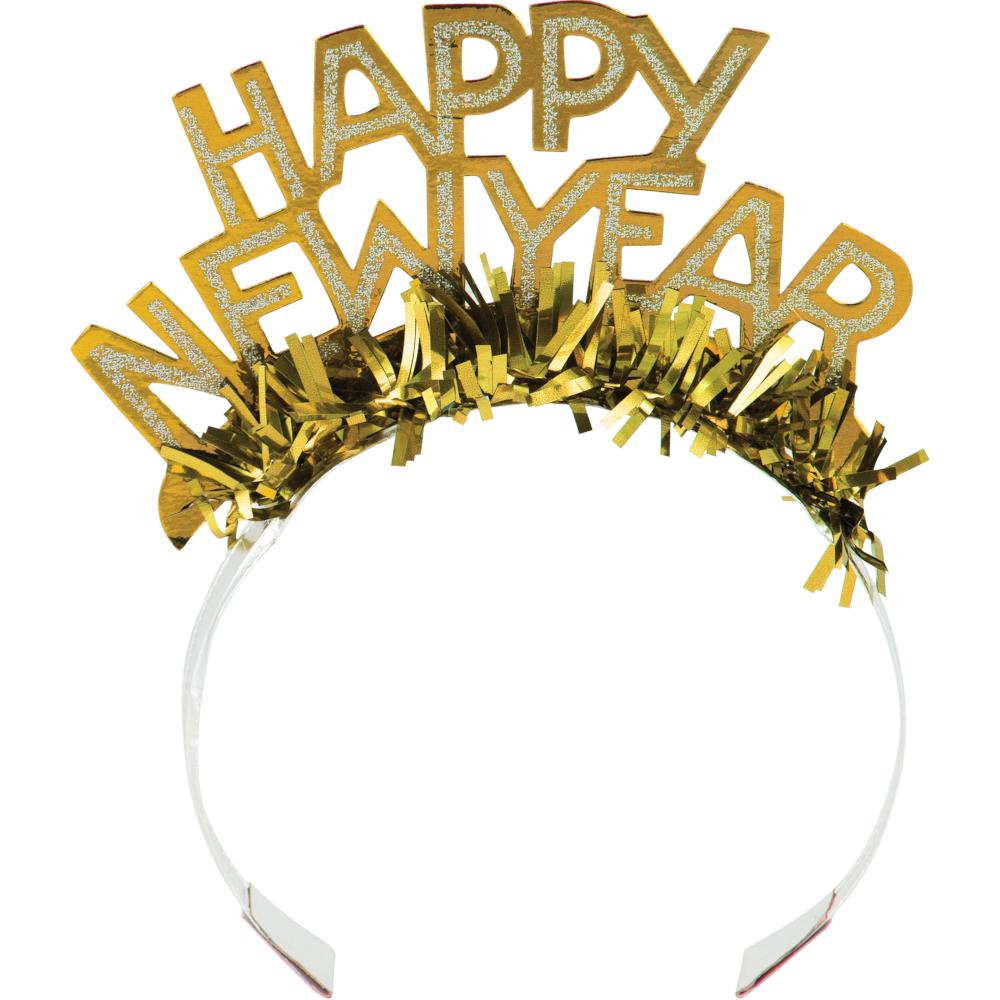 50ct Bulk New Year's Foil & Glitter Tiaras
