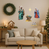 Nativity Scene Cutouts - Double-Sided Christmas Decorations