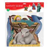 Nativity Scene Cutouts - Double-Sided Christmas Decorations