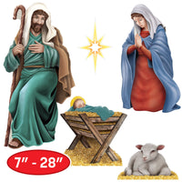 Nativity Scene Cutouts - Double-Sided Christmas Decorations