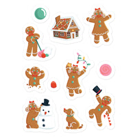 Gingerbread Stickers (4 Sheets per package)