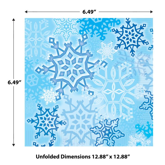 Snowflake Paper Luncheon Napkins