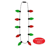 Light-Up Christmas Light Bulb Necklace