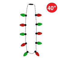 Light-Up Christmas Light Bulb Necklace