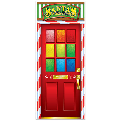 Santa's Workshop Door Cover (1 per package)