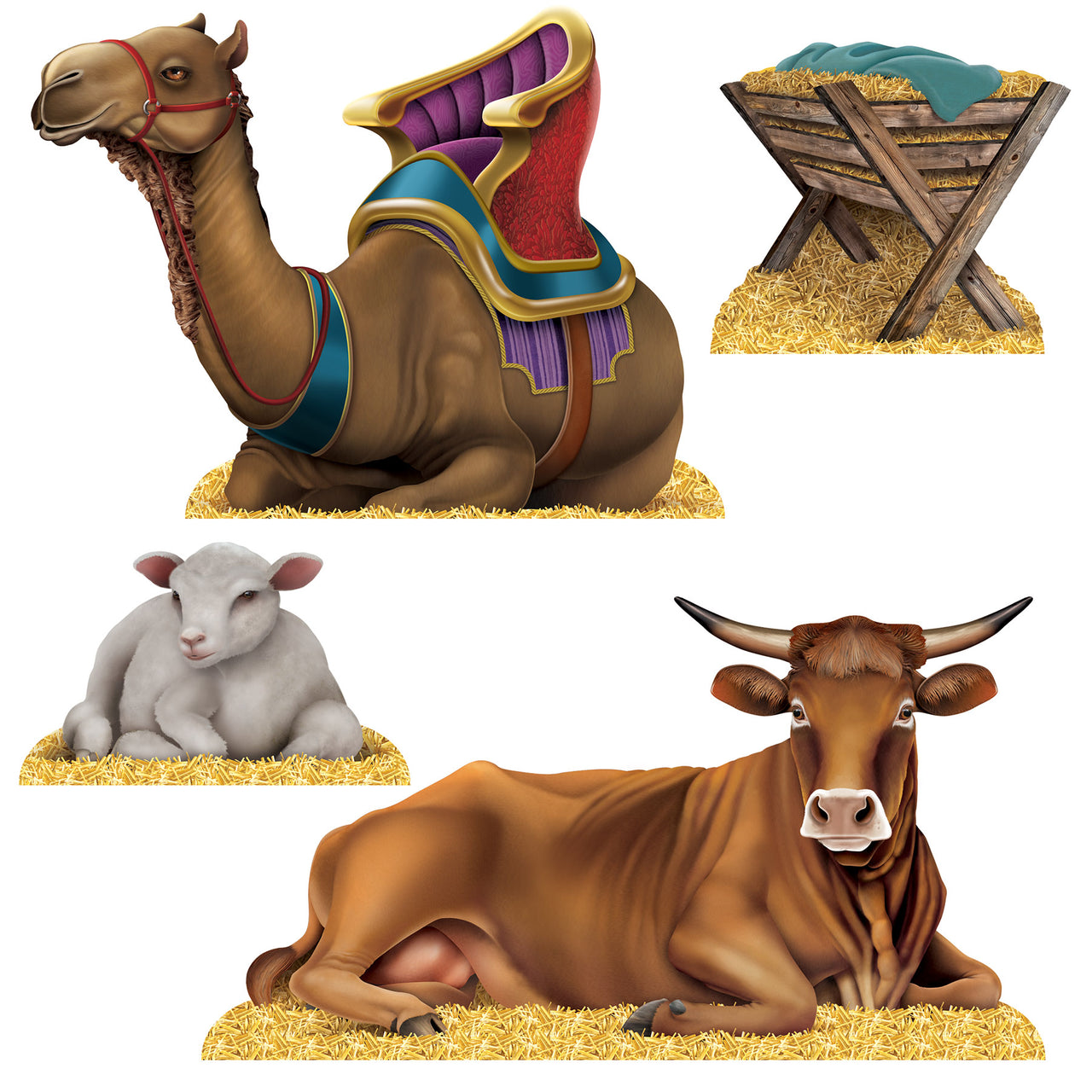 Nativity Scene Stand-Ups (4 per package)