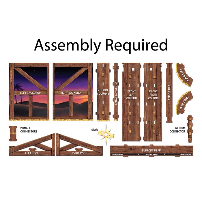 Nativity Scene Photo Prop Stand-Up