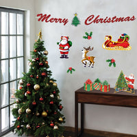 Santa, Sleigh & Reindeer Cutout Decorations