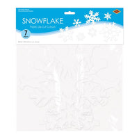 Plastic Die-Cut Snowflakes