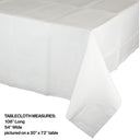 72ct Bulk White Linette Paper Table Covers