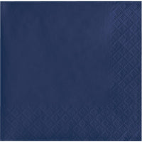 Bulk 1200 pc Navy 2 Ply Beverage Napkins  - Solid Color Party Tableware by Creative Converting
