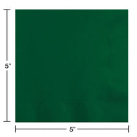 Bulk Hunter Green Paper Beverage Napkin 2ply (Case of 1200)