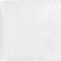 Bulk 1200 pc White 2 Ply Beverage Napkins  - Solid Color Party Tableware by Creative Converting