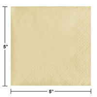 Bulk Ivory 2 Ply Beverage Napkins (1200 per Case)
