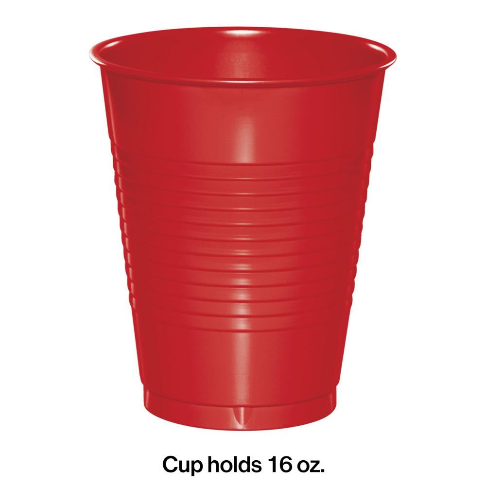 240ct Bulk Classic Red 16 oz Plastic Cups