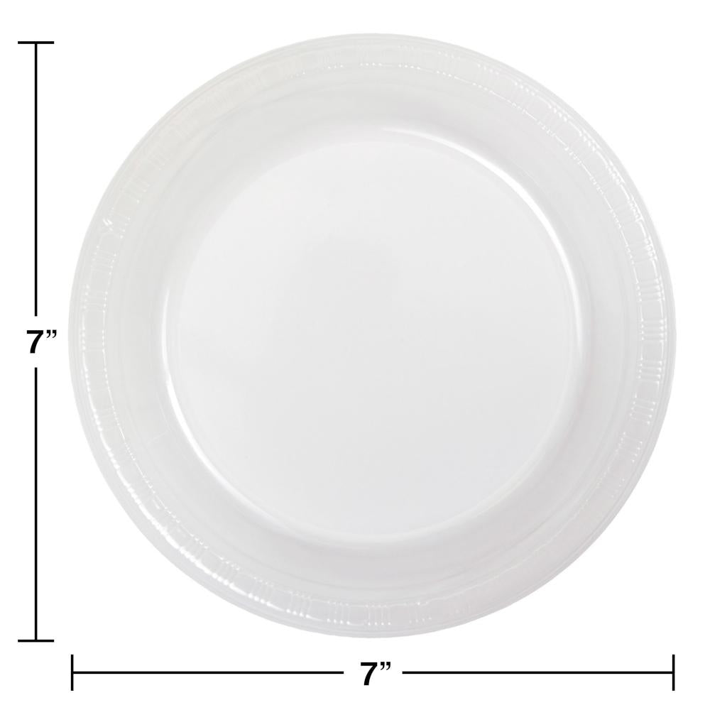 240ct Bulk Clear Plastic Dessert Plates