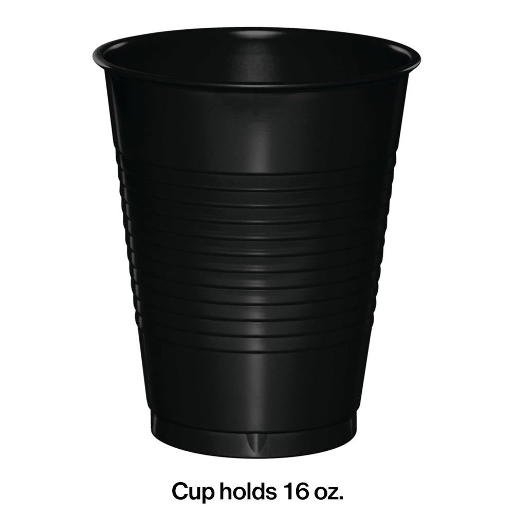240ct Bulk Black Velvet 16 oz Plastic Cups