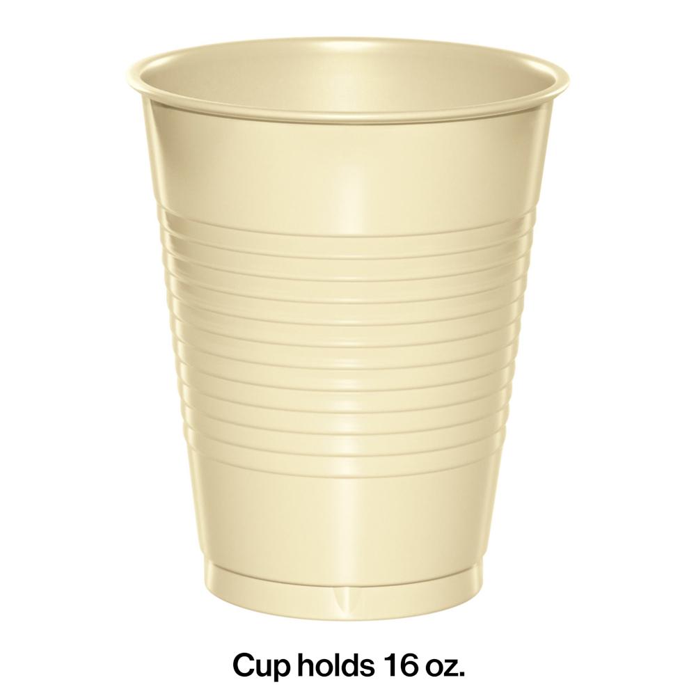 240ct Bulk Ivory 16 oz Plastic Cups