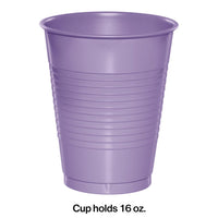240ct Bulk Luscious Lavender 16 oz Plastic Cups