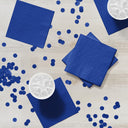 240ct Bulk Value Friendly Cobalt Blue Beverage Napkins