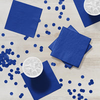 240ct Bulk Value Friendly Cobalt Blue Beverage Napkins