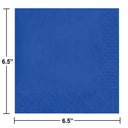 Bulk Cobalt Blue Value Friendly Luncheon Napkins (240 per Case)