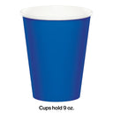 96ct Bulk Value Friendly Cobalt Blue 9 oz Hot & Cold Cups