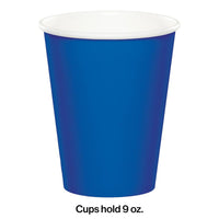 96ct Bulk Value Friendly Cobalt Blue 9 oz Hot & Cold Cups