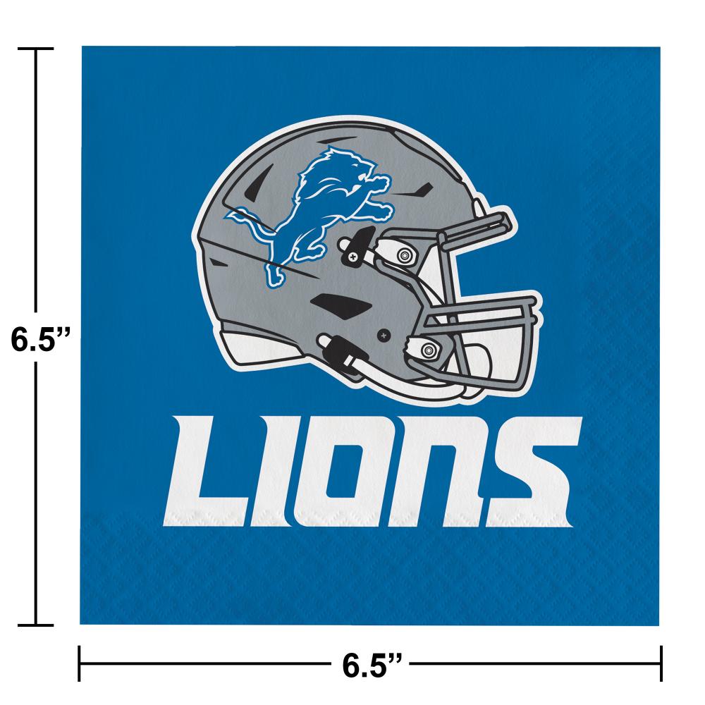 192/Case Bulk Detroit Lions Luncheon Napkins